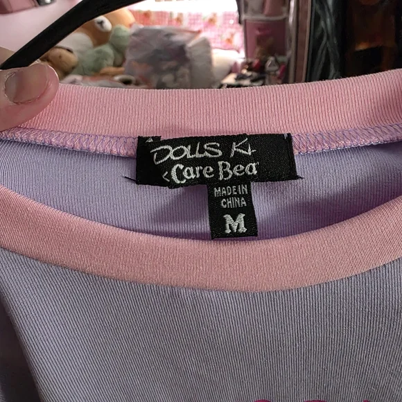 Dolls Kill Care Bears Lavender & Pink 'Friends Fur-ever' Kids Tee - Picture 3 of 3